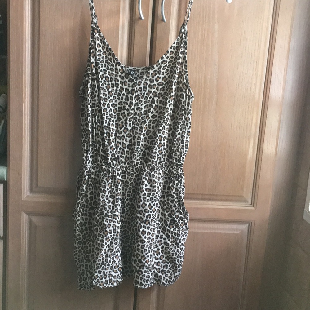 H&M Divided cheetah print romper